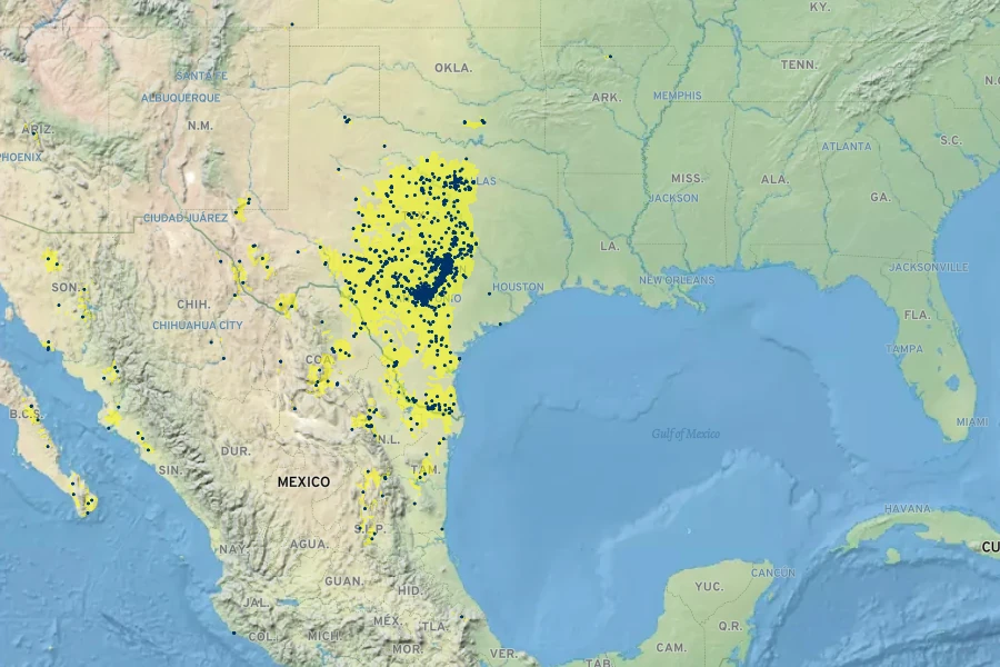 Abutilon fruticosum Native Range