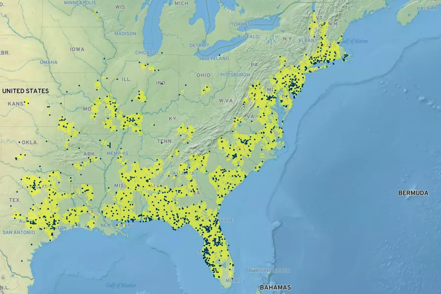Acalypha gracilens Native Range