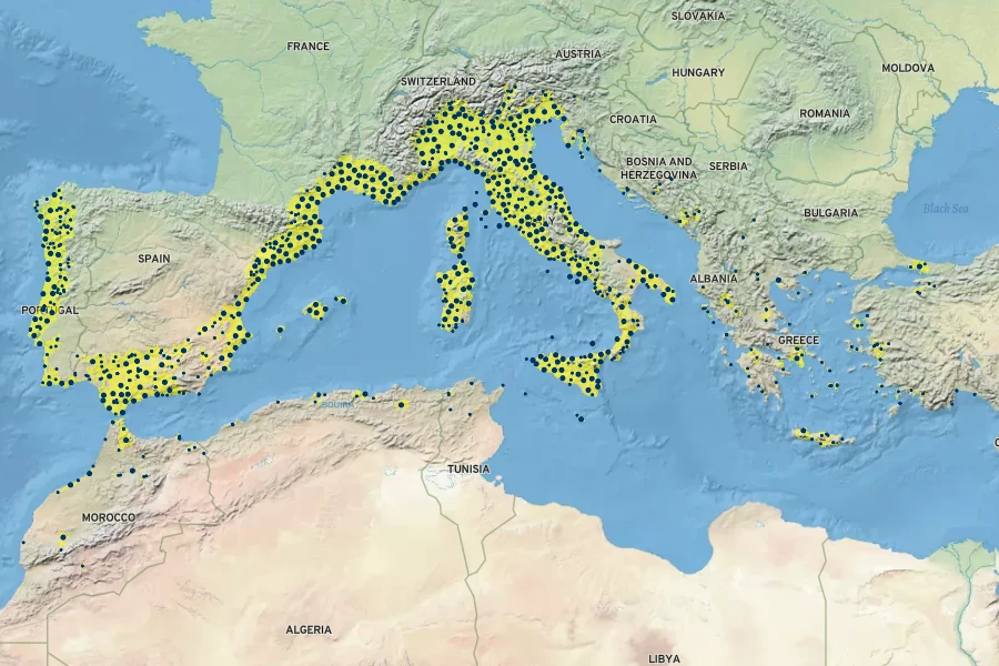 Acanthus mollis Native Range