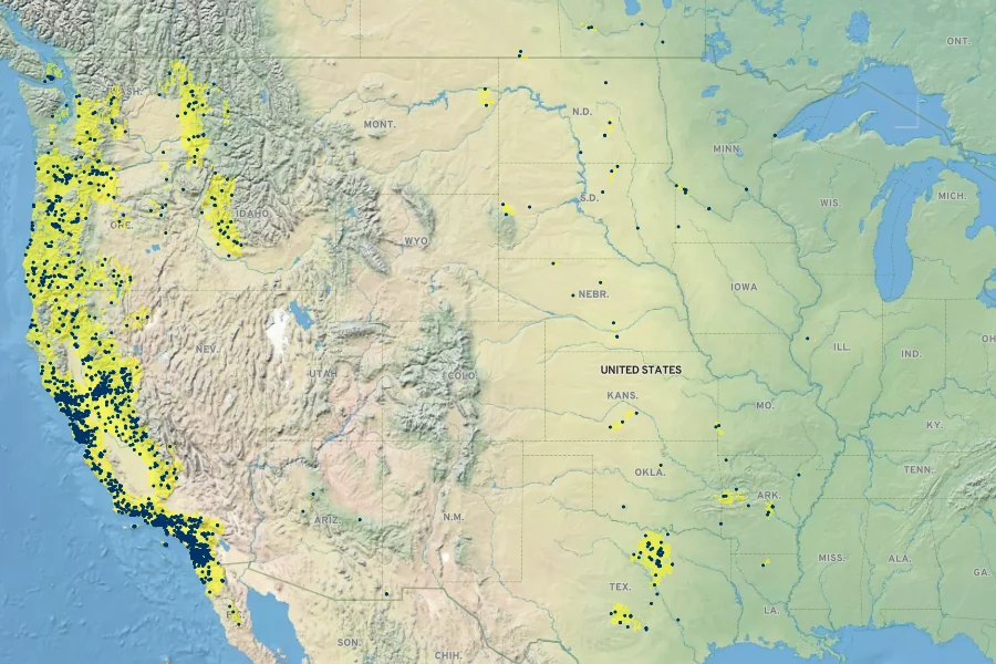 Acmispon americanus Native Range