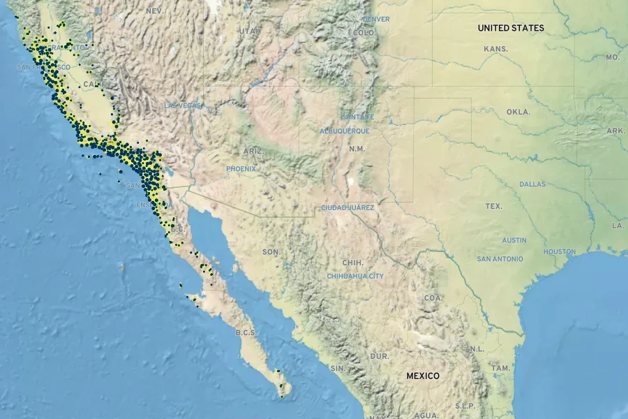 Acmispon glaber Native Range
