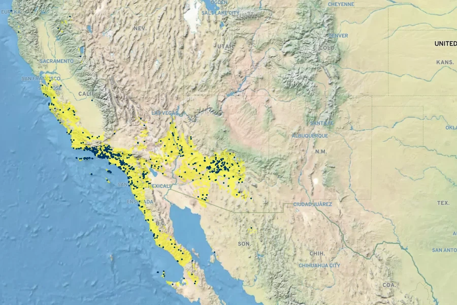 Acmispon maritimus Native Range