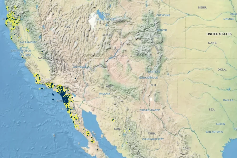 Acmispon micranthus Native Range