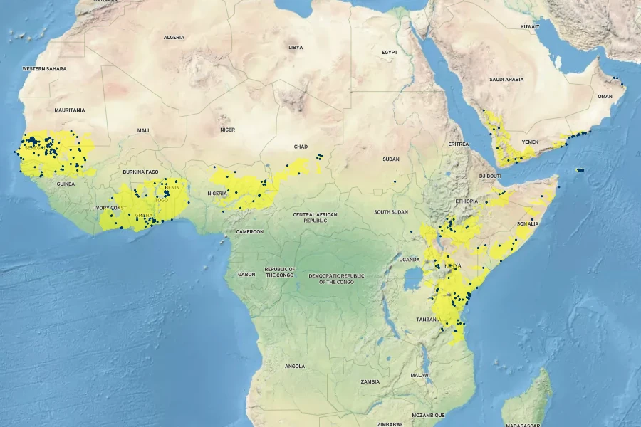 Adenium obesum Native Range