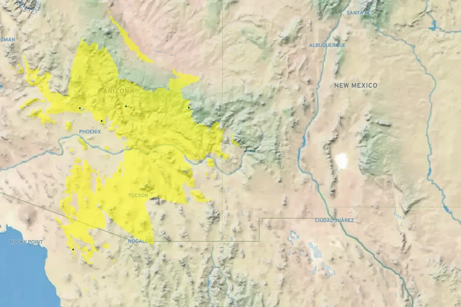 Agave murpheyi Native Range
