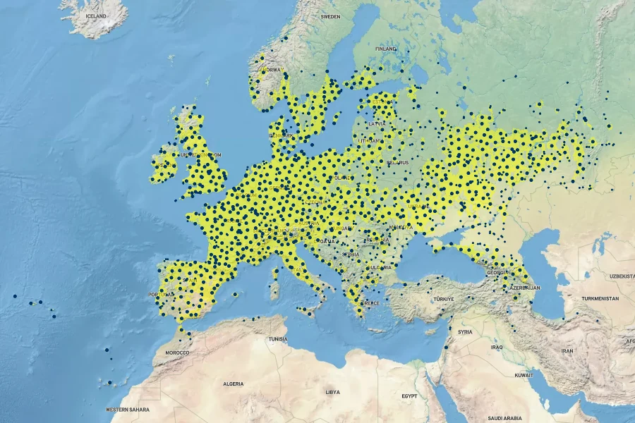 Agrimonia eupatoria Native Range