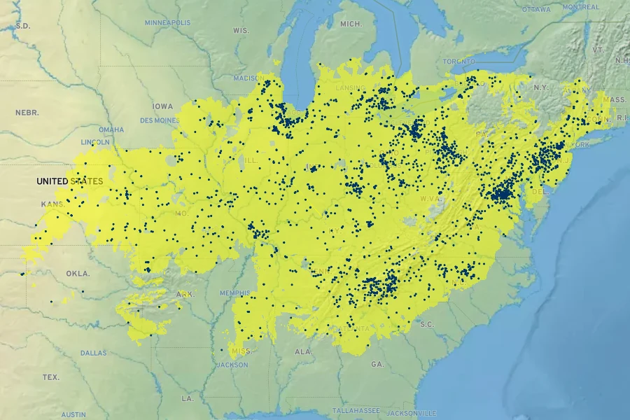 Agrimonia parviflora Native Range