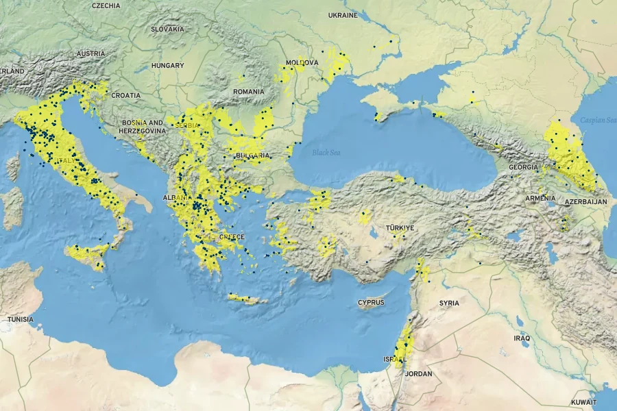 Agrostemma githago Native Range