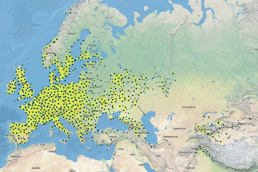 Alliaria petiolata Native Range