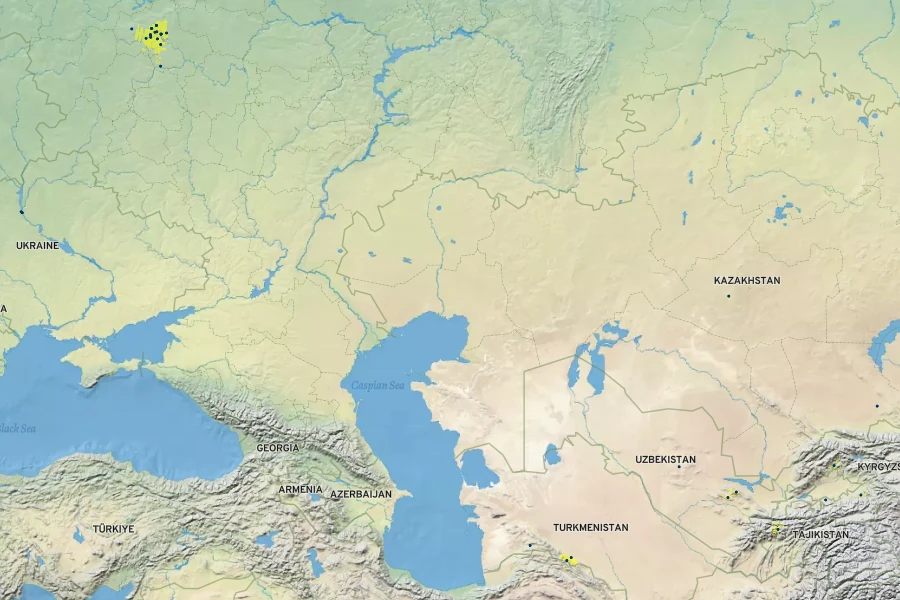 Allium altissimum Native Range