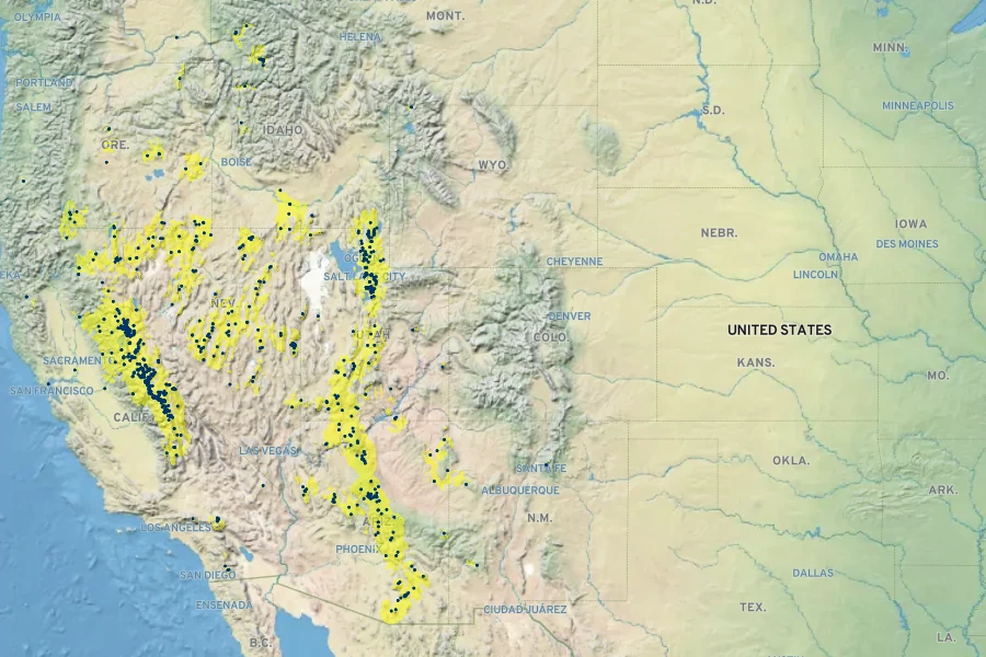 Allium bisceptrum Native Range