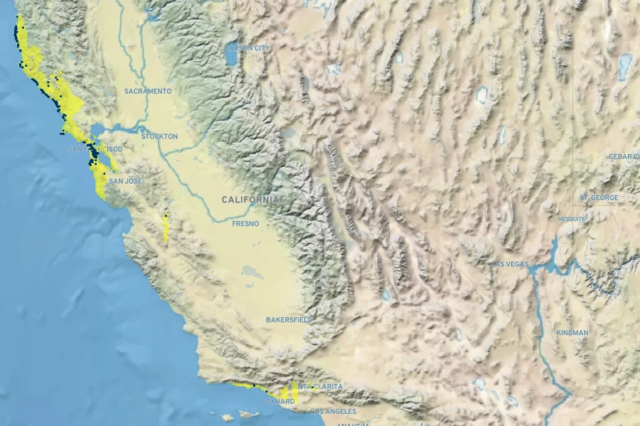 Allium dichlamydeum Native Range