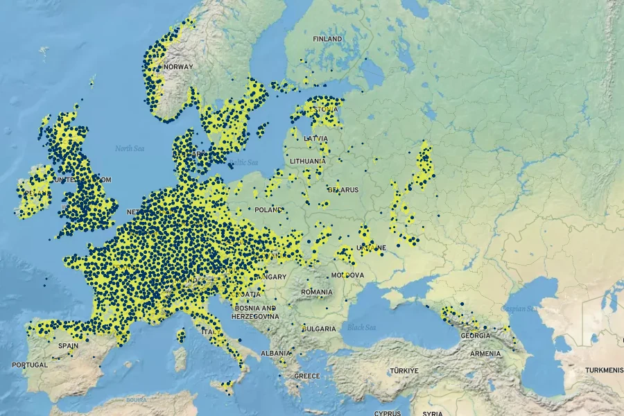 Allium ursinum Native Range