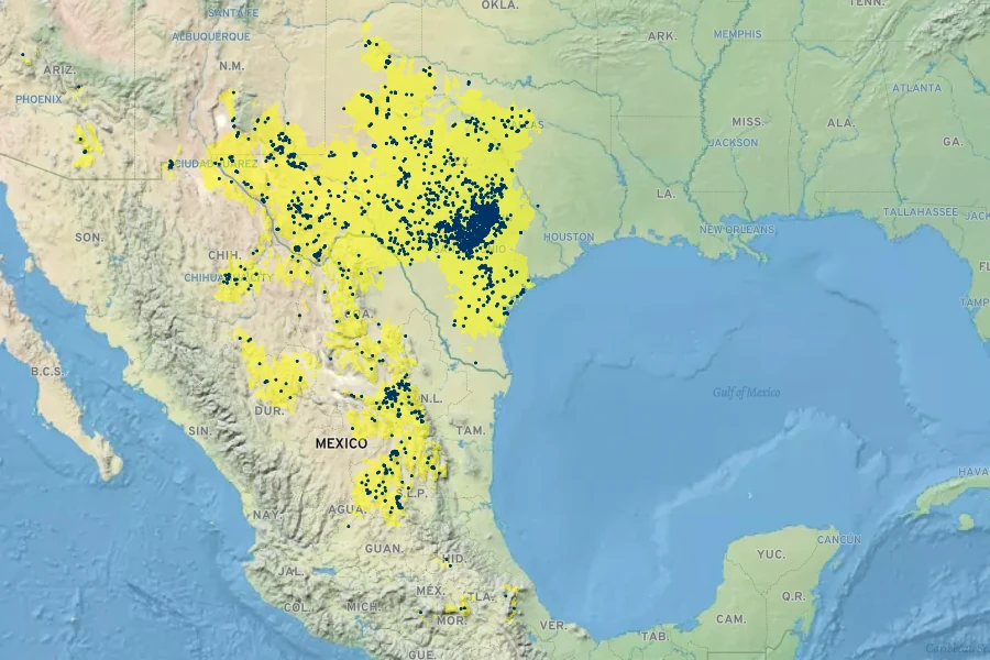 Alloberberis trifoliolata Native Range