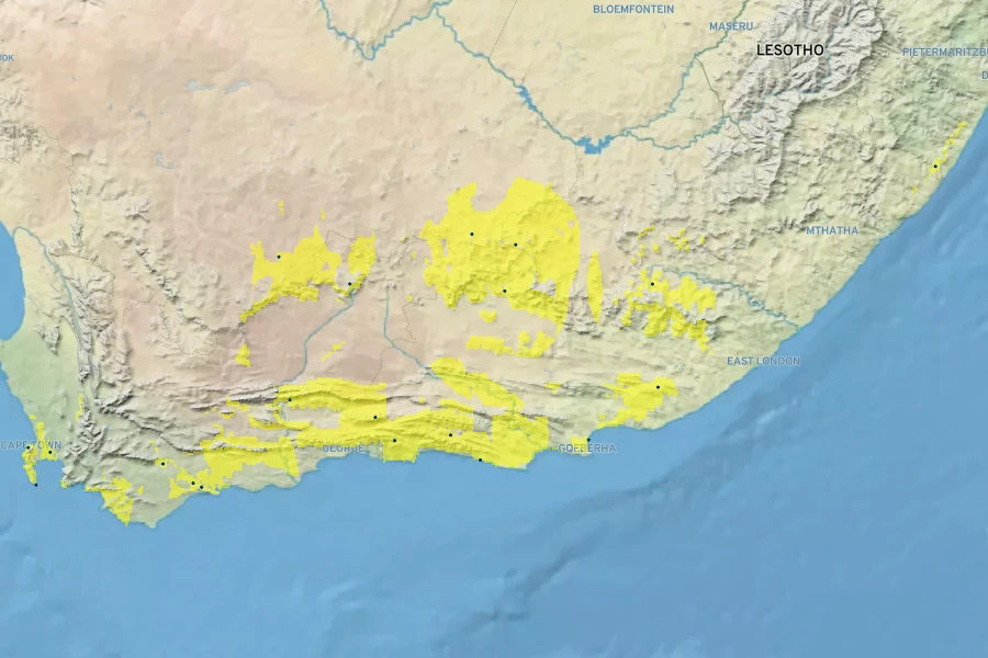 Anisodontea capensis Native Range