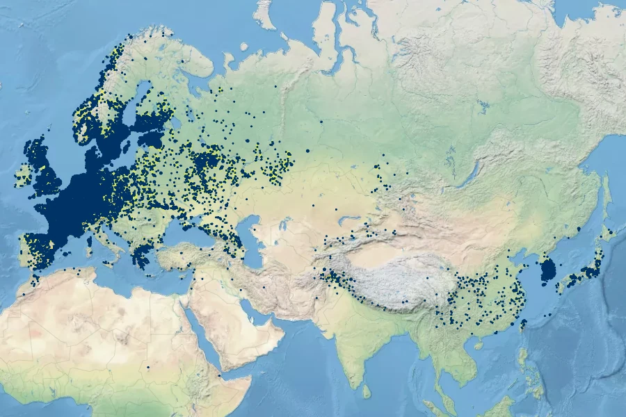 Arenaria serpyllifolia Native Range