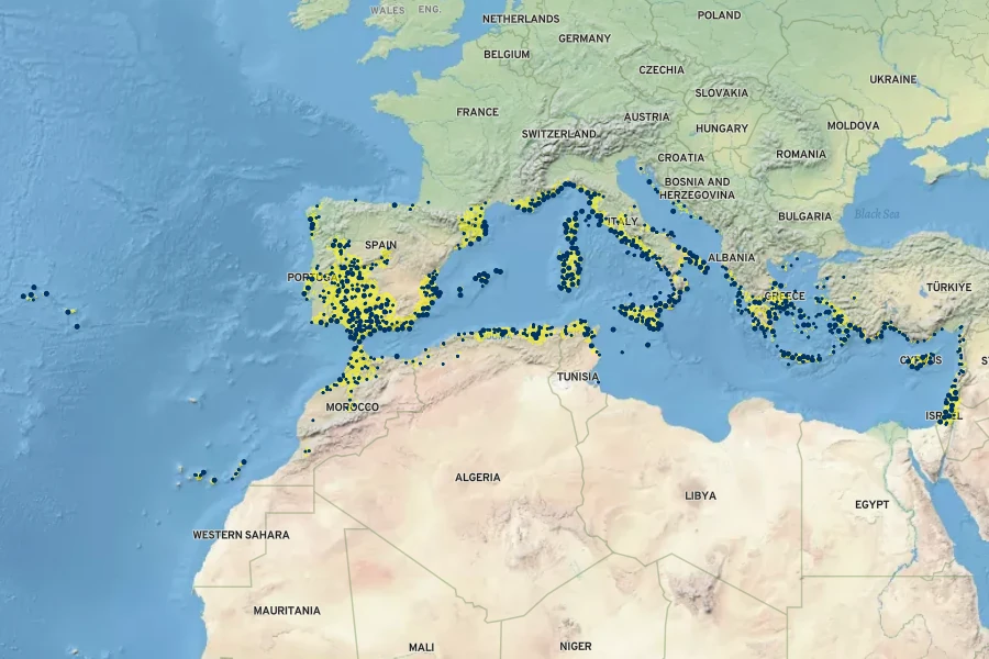 Arisarum vulgare Native Range