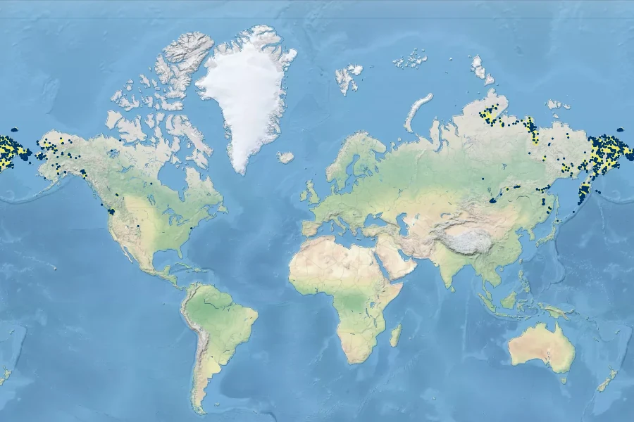 Artemisia furcata Native Range