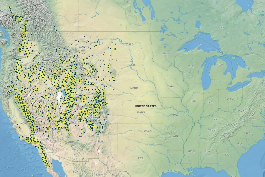 Artemisia tridentata Native Range