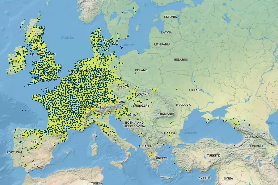 Arum maculatum Native Range