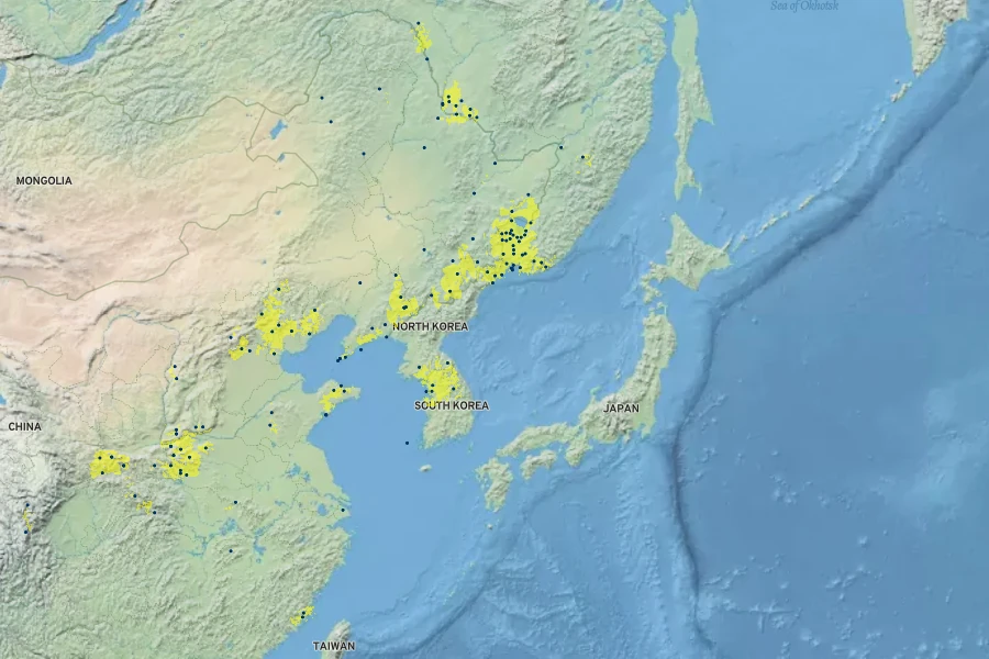 Aster lautureanus Native Range