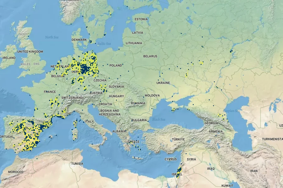Atriplex rosea Native Range