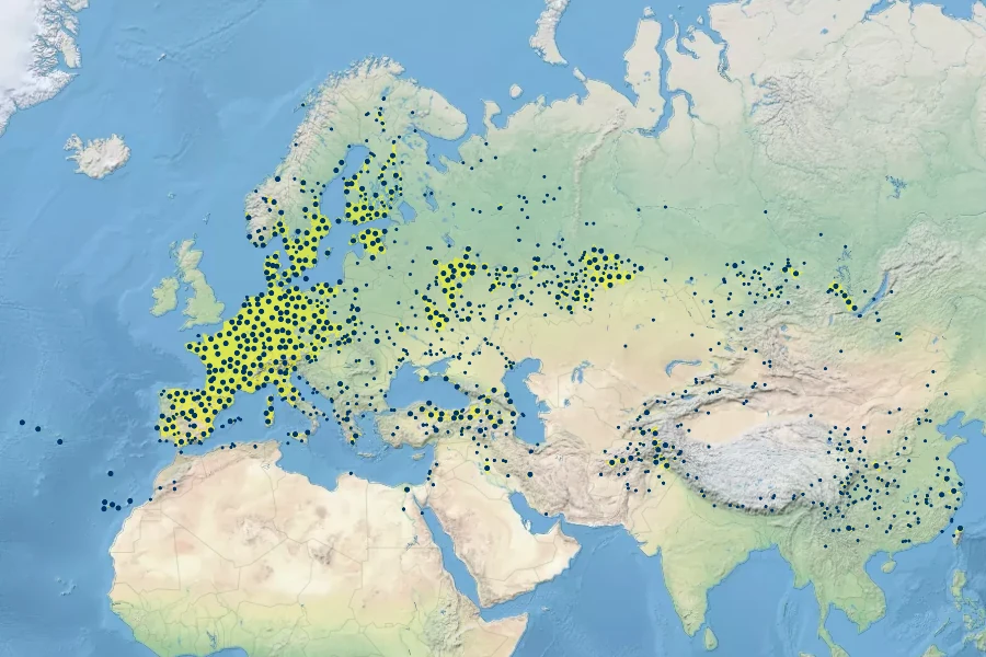 Avena fatua Native Range