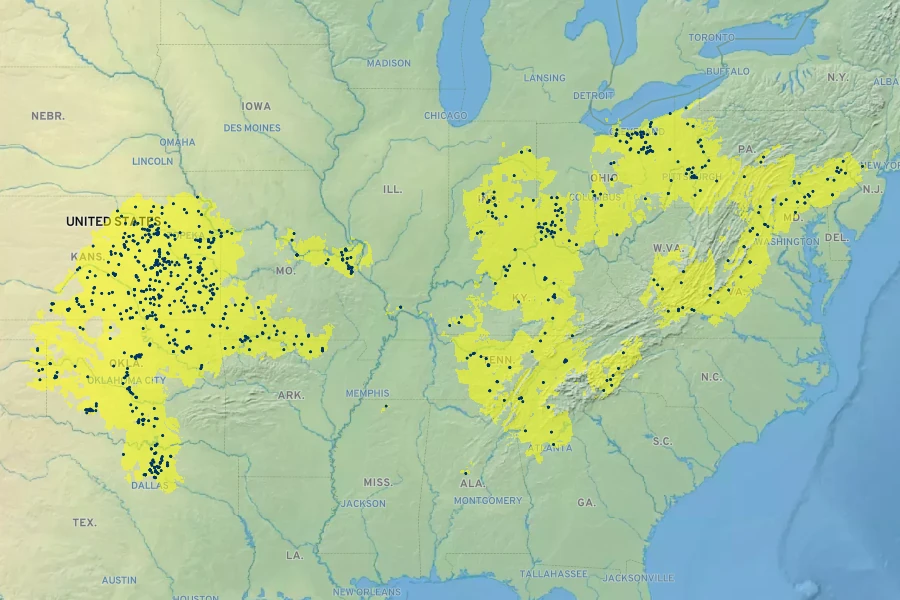 Baptisia australis Native Range