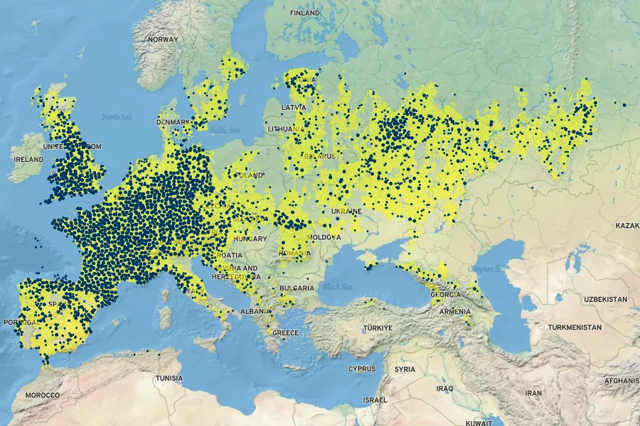 Betonica officinalis Native Range