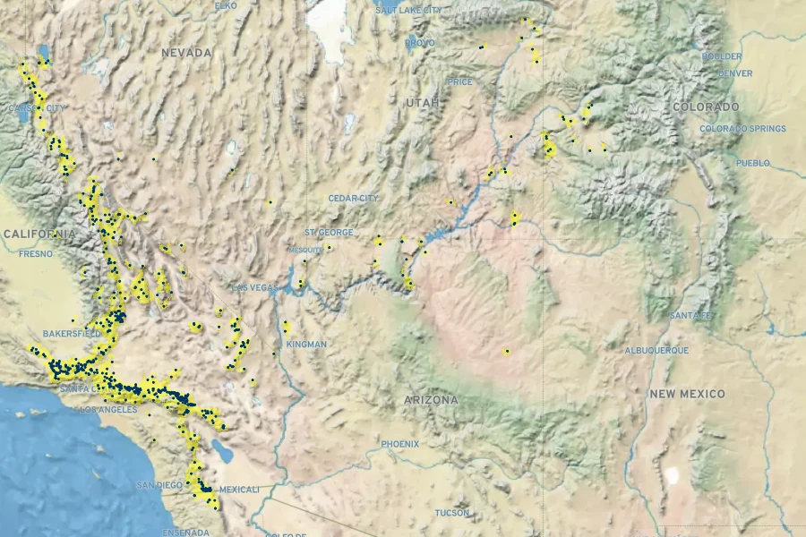 Boechera pulchra Native Range