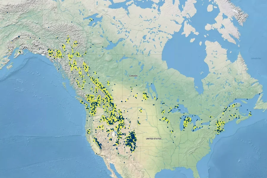 Boechera stricta Native Range