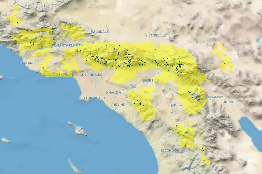 Boykinia rotundifolia Native Range