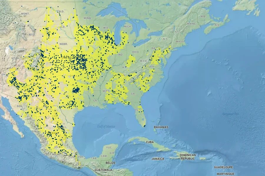 Brickellia eupatorioides Native Range