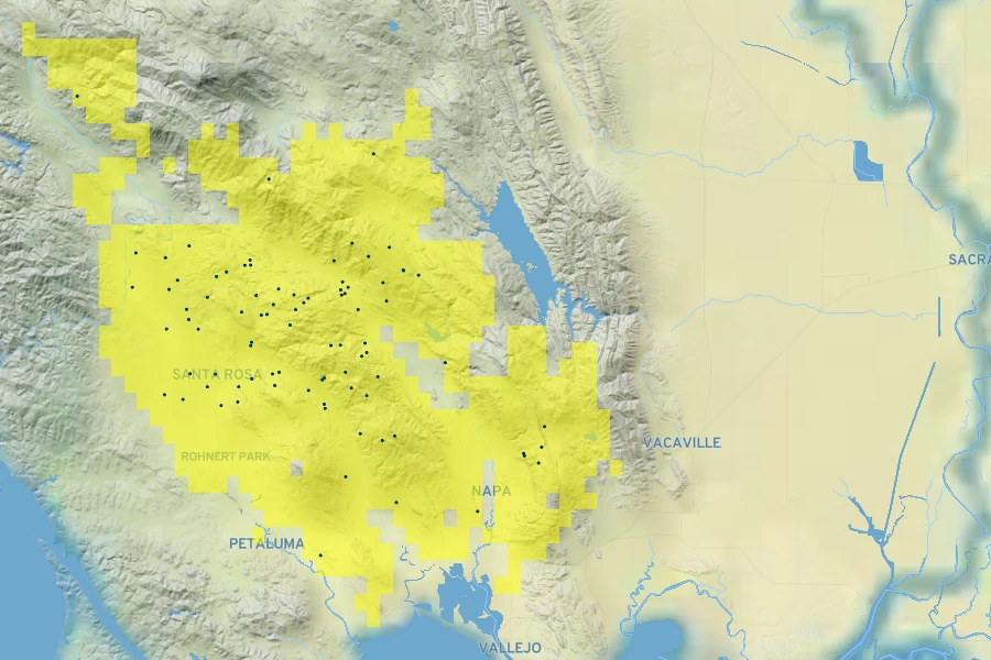 Brodiaea californica subsp. leptandra Native Range
