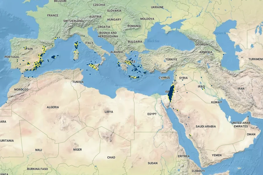 Bromus fasciculatus Native Range