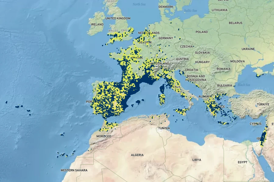 Bromus madritensis Native Range