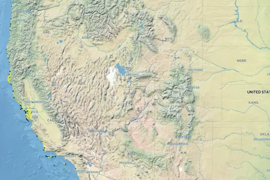 Bromus maritimus Native Range