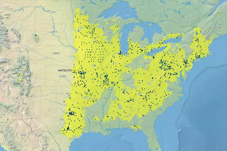 Bromus pubescens Native Range
