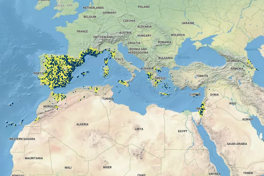 Bromus rubens Native Range