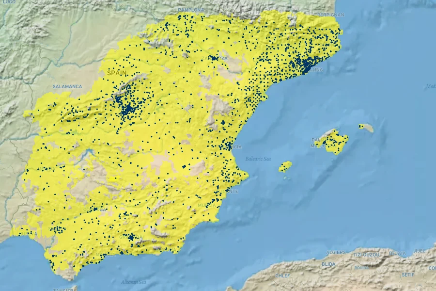 Calendula officinalis Native Range
