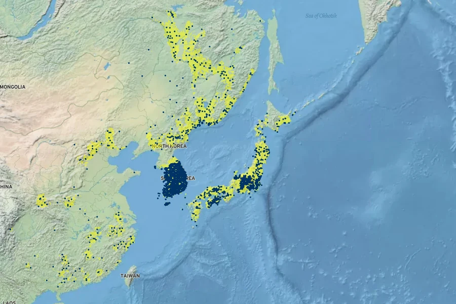Cardiagyris scabra Native Range