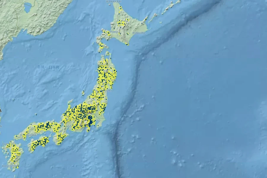 Carex curvicollis Native Range