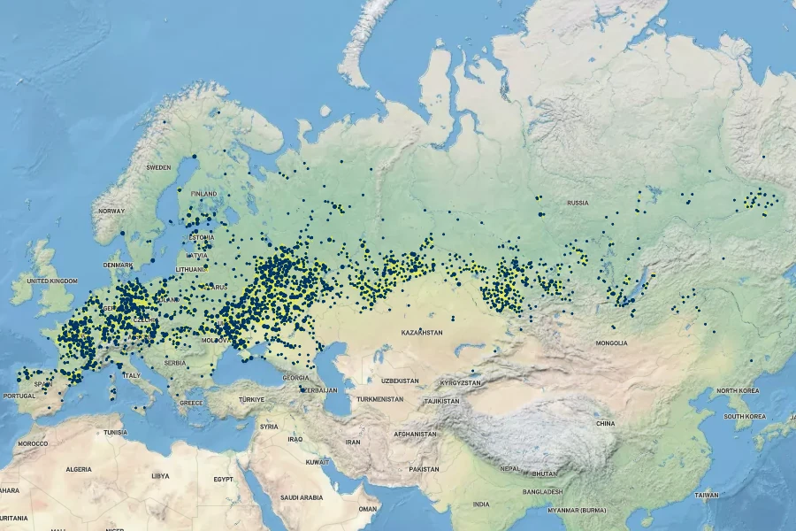 Carex praecox Native Range