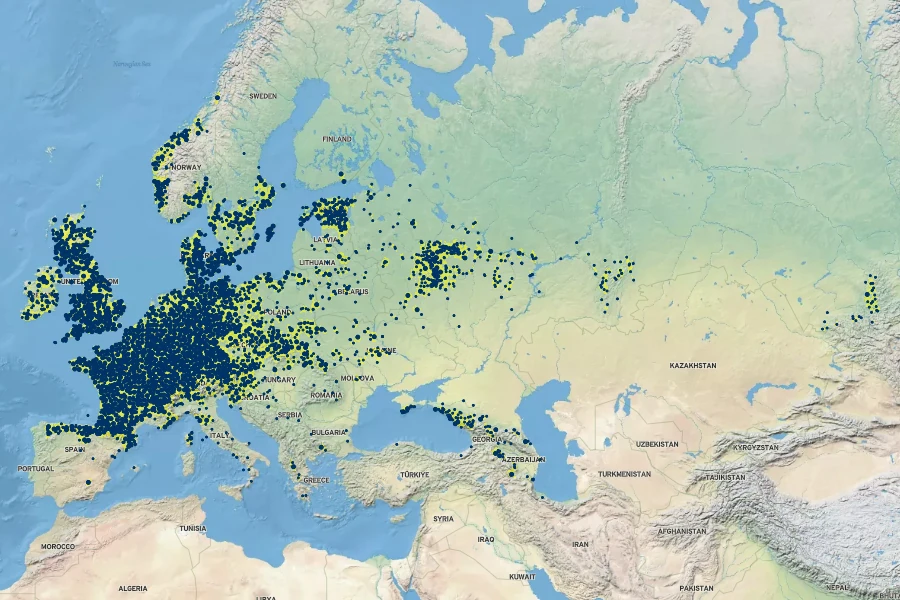 Carex sylvatica Native Range
