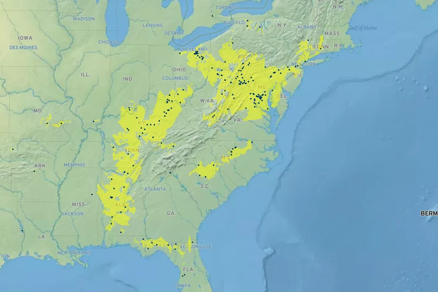 Carex willdenowii Native Range