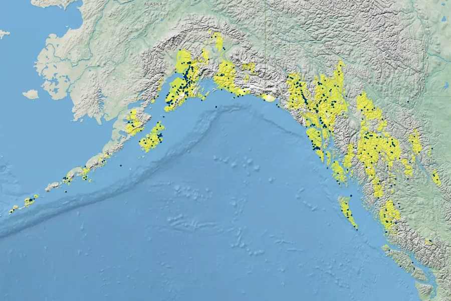 Castilleja unalaschcensis Native Range