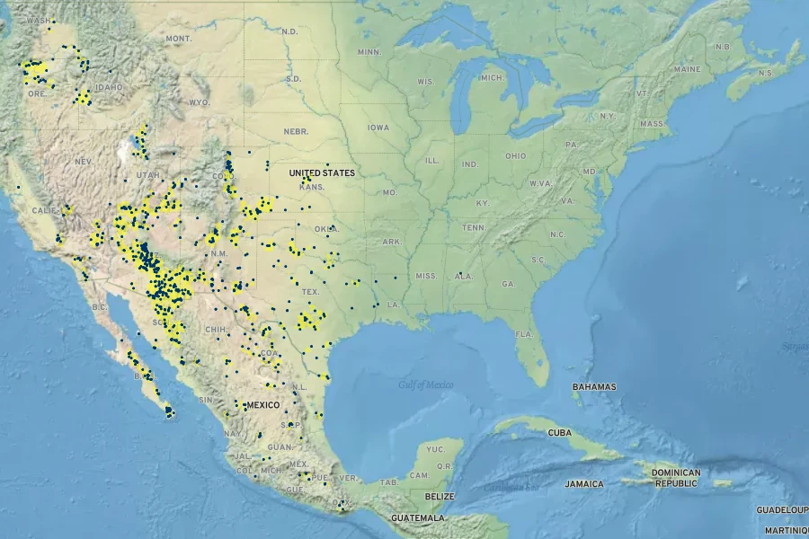 Celtis laevigata Native Range