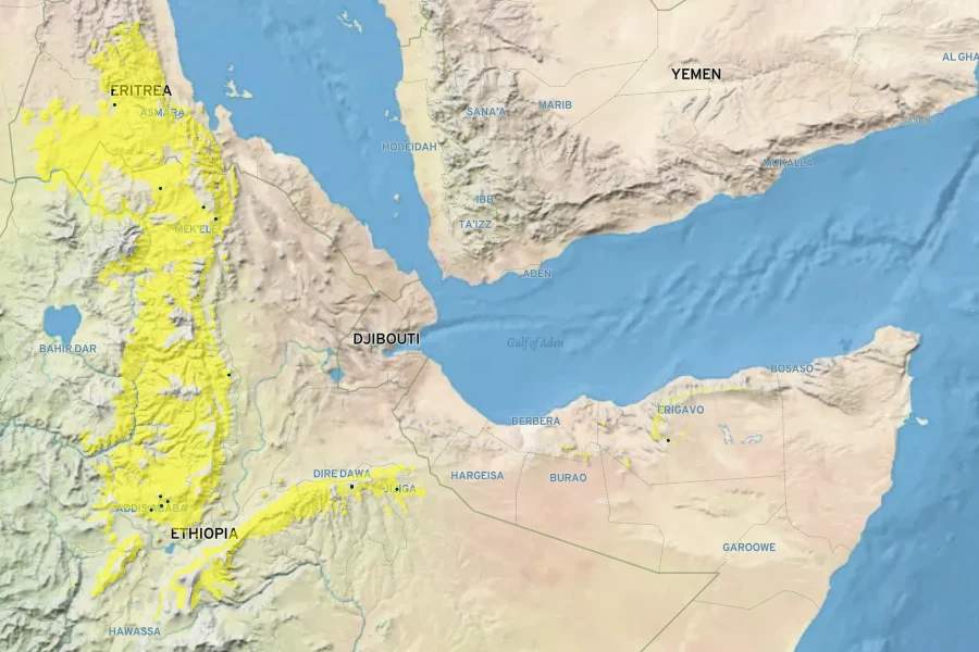 Cenchrus longisetus Native Range