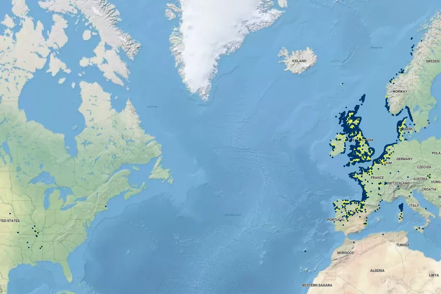 Cerastium diffusum Native Range