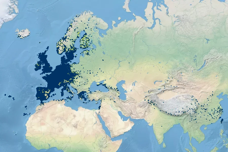 Cerastium glomeratum Native Range